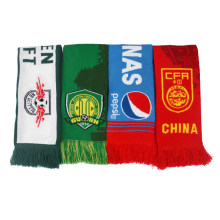 Acrylic Scarf/ Football Jacquard Scarf with Customized Logo